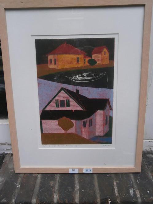 Henriette BOERENDANS, Mooie Gekl Zeefdruk Afh. prijs, Antiek en Kunst, Kunst | Litho's en Zeefdrukken, Ophalen of Verzenden