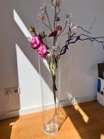 Vaas glas 70 cm hoog, Ophalen, Overige kleuren, 50 tot 75 cm, Glas