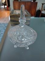 Bonbon schaal op pootjes met deksel.Ovale vorm, Ophalen of Verzenden