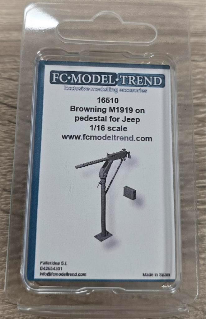 FC Model Trend 16510 1:16 Browning M1919 voor Jeep Detail Se, Hobby en Vrije tijd, Modelbouw | Figuren en Diorama's, Nieuw, Diorama
