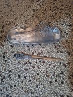 Antieke Briefopener met Bakje - Bloemmotief Jugendstil, Ophalen of Verzenden