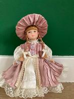 Vintage Porseleinen Pop met Hoed, Ophalen, Gebruikt, Pop