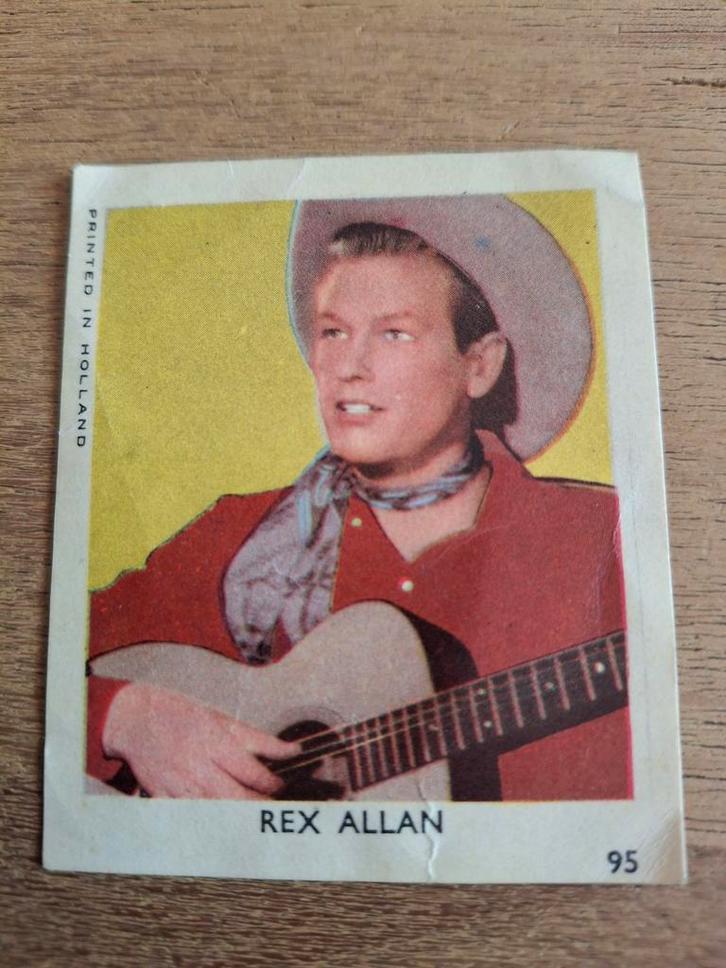 Rex Allan VAL Bubble Gum Kaart, Verzamelen, Muziek, Artiesten en Beroemdheden, Gebruikt, Foto of Kaart, Ophalen of Verzenden