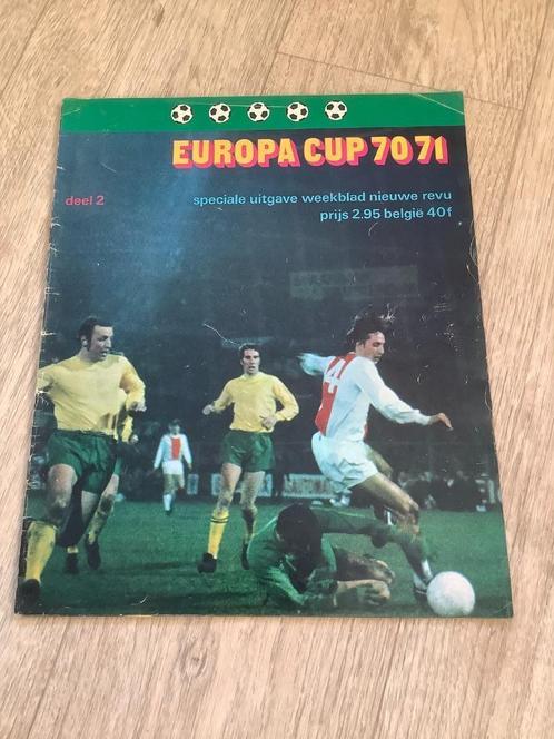 REVUE EUROPA CUP 70-71 DEEL 2         SPECIALE UITGAVE, Verzamelen, Sportartikelen en Voetbal, Gebruikt, Boek of Tijdschrift, Overige binnenlandse clubs