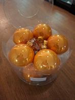 (Oker)gele glazen kerstballen, Ophalen of Verzenden, Zo goed als nieuw