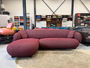 Leolux Pulla Hoekbank Mondo Viola stof Design Bank beschikbaar voor biedingen