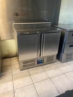 RVS Saro Koelwerkbank Saladette 2 deuren 90 cm 230V Horeca, Zakelijke goederen, Horeca | Keukenapparatuur, Ophalen, Koelen en Vriezen