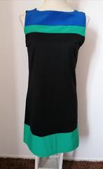 SUPER LEUK en MOOI jurkje zwart met blauw en groen mt. S, Kleding | Dames, Jurken, Overige kleuren, Nieuw, Ophalen of Verzenden