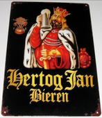 HERTOG JAN BIER : Metalen Bord Hertog Jan Bieren, Verzamelen, Biermerken, Verzenden, Nieuw, Reclamebord, Plaat of Schild, Hertog Jan