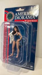 Figuur beach girl American diorama 1.18, Hobby en Vrije tijd, Modelauto's | 1:18, Overige merken, Ophalen of Verzenden, Motor