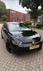 Volkswagen Polo 1.0 TSI R-line 95pk 2022 Zwart, Auto's, Voorwielaandrijving, Zwart, 1072 kg, Zwart