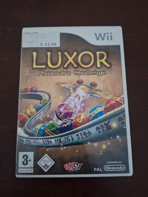 Luxor: Pharaoh's Challenge - Nintendo Wii Getest en Werkend, Spelcomputers en Games, Games | Nintendo Wii, Gebruikt, Puzzel en Educatief