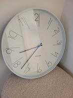 Karlsson Wandklok Wit - 40 cm, Ophalen, Zo goed als nieuw, Analoog, Wandklok