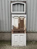Prachtige antieke eiken voordeur met kozijn, Doe-het-zelf en Verbouw, Deuren en Horren, Jurgen.hoogenboezem@gmail.com, 80 tot 100 cm