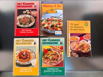 Aziatische Kookboeken Collectie (5 stuks) beschikbaar voor biedingen