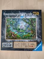 Escape puzzel De Eenhoorn Ravensburger, Ophalen, 500 t/m 1500 stukjes, Zo goed als nieuw, Legpuzzel
