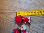 2 Monchhichi poppetjes muzikanten 6 cm, Ophalen of Verzenden