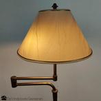 Sfeervolle messing zwenkarm vloerlamp, Ophalen, -, -, Zo goed als nieuw