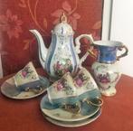 Oud mokka servies set / theeservies porselein, Antiek en Kunst, Antiek | Servies compleet, Ophalen of Verzenden