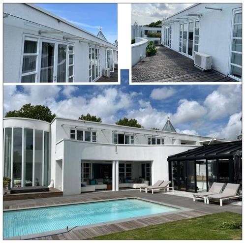 Overkapping, luifel Rvs + gehard/gelaagd glas op maat NIEUW, Tuin en Terras, Overkappingen, Nieuw, Ophalen of Verzenden