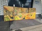4 x oude Esso reclame platen, Verzamelen, Merken en Reclamevoorwerpen, Reclamebord, Gebruikt, ., Ophalen of Verzenden