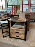 Magazijn leegverkoop ladekast Britt mangohout metaal zwart, Huis en Inrichting, Woonaccessoires | Overige, Nieuw, Ophalen of Verzenden