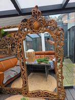 Uniek,Grote Barok HoutenSpiegel b-110,h-215Gouden Ornamenten, Ophalen, Rechthoekig, 100 tot 150 cm, 200 cm of meer