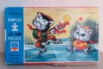Vintage houten Simplex kinderpuzzel, jaren '50, Verzamelen, Ophalen of Verzenden, Overige typen