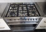 SMEG gasfornuis, 6 pits, electrische oven, Ophalen, Gebruikt, 60 cm of meer, Grill