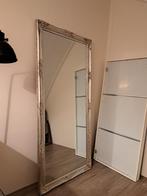 Fraaie "zilveren" Barok spiegel te koop, Antiek en Kunst, Ophalen, Rechthoekig, 50 tot 100 cm, 150 tot 200 cm