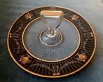 Antiek glazen serveerschaal Art nouveau 1920-1935 glas kunst, Ophalen of Verzenden