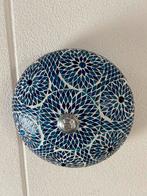 Mozaïek Plafondlamp Blauw Glas, Ophalen, Zo goed als nieuw, Glas