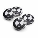 BMW 68mm naafdoppen 4stuks (zwart/wit)  *GRATIS VERZENDING*, Nieuw, Ophalen of Verzenden, BMW