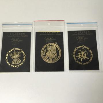 3 KERSTSJABLONEN SANDY ART beschikbaar voor biedingen