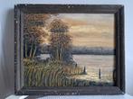 Olieverfschilderij Landschap, Antiek en Kunst, Ophalen of Verzenden