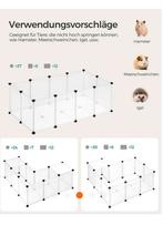 Buitenverblijf met witte kunststof vloerpanelen 125 x63x42, Minder dan 60 cm, Kooi, 110 cm of meer, Nieuw