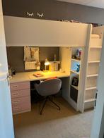 Smastad hoogslaper ikea wit roze eenpersoonsbed bed, Ophalen, Zo goed als nieuw, Hoogslaper