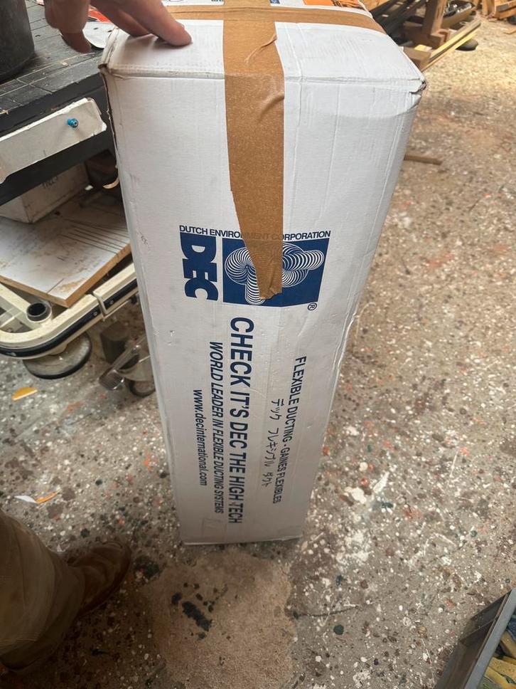 Sonodec akoestisch geïsoleerde 203 mm ventilatieslang 10 m., Doe-het-zelf en Verbouw, Ventilatie en Afzuiging, Zo goed als nieuw