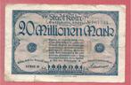 20 Miljoen Mark 1923 Kölen, Ophalen, Duitsland, Los biljet