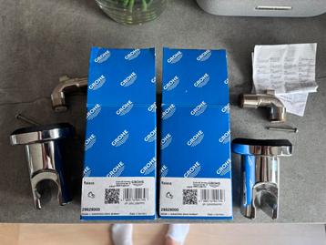 2x Grohe relaxa chrome wand aansluitbocht (3 weken gebruikt) beschikbaar voor biedingen