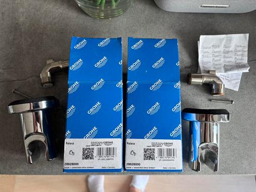 2x Grohe relaxa chrome wand aansluitbocht (3 weken gebruikt), Doe-het-zelf en Verbouw, Sanitair, Zo goed als nieuw, Douche, Ophalen of Verzenden