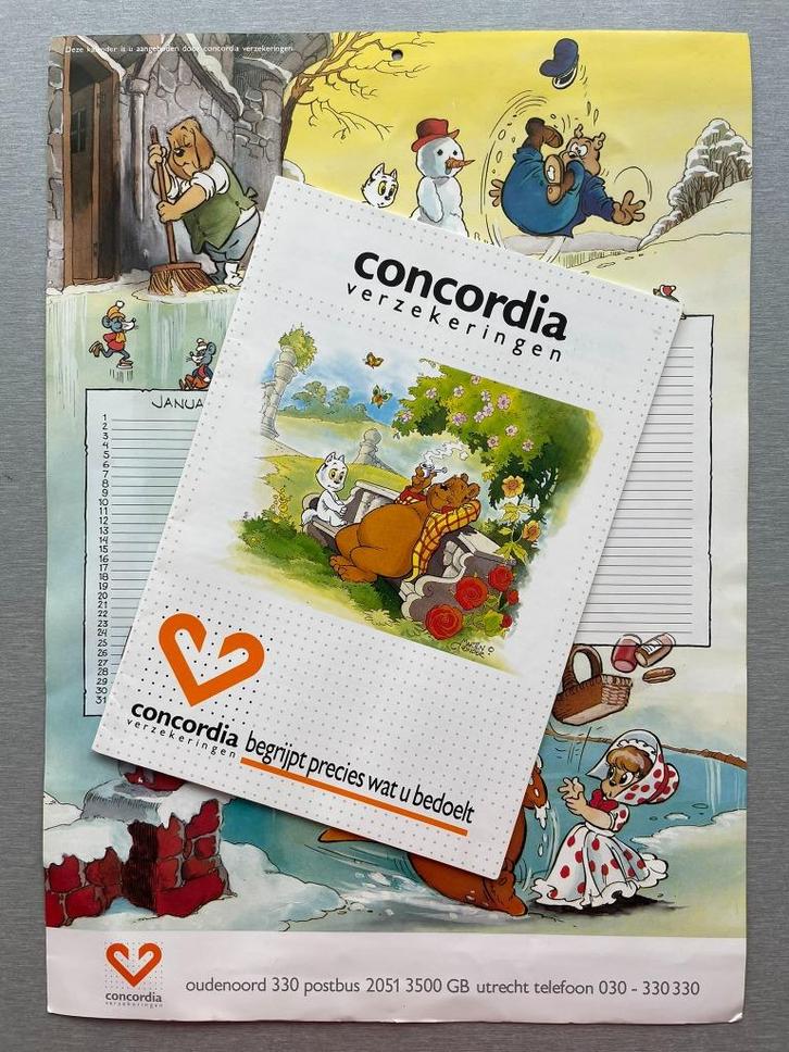 Marten Toonder - Reclame Concordia verzekeringen, Verzamelen, Merken en Reclamevoorwerpen, Zo goed als nieuw, Overige typen, Ophalen of Verzenden