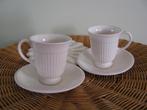 Wedgwood * 2 x kop & schotel * Early Morning * samen voor ;, Ophalen of Verzenden, Zo goed als nieuw, Wedgwood, Kop(pen) en/of Schotel(s)