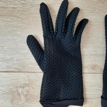 Antiek oud sjiek zwarte handschoenen vintage retro