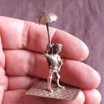 Zilveren Miniatuur Paraplu Verkoper, Verzenden