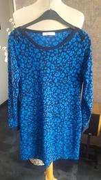 Mooie kobaltblauwe/zwarte jurk van Studio Anneloes maat M tr, Ophalen, Zo goed als nieuw, Maat 38/40 (M), Zwart