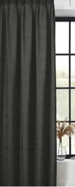 Gordijn judy antraciet kwantum nieuw 138 breed, Huis en Inrichting, Ophalen of Verzenden, Nieuw, 100 tot 150 cm, 200 cm of meer