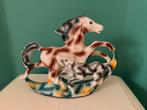 Vintage Italiaans Porseleinen Paardenbeeld Midcentury, Verzamelen, Beelden en Beeldjes, Ophalen of Verzenden, Gebruikt, Dier