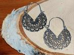 vintage ibiza boho oorbellen mandala, Sieraden, Tassen en Uiterlijk, Oorbellen, Ophalen of Verzenden, Zilver, Overige materialen