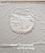Vintage LAKENTJE met SLOOPJE voor baby, Ophalen of Verzenden
